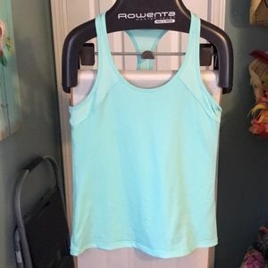 Mint green athletic tank top